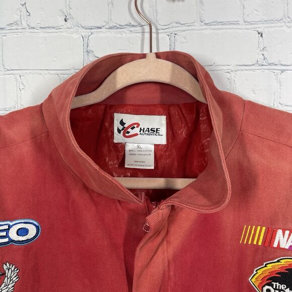 Vintage Chase Authentics Nascar Budweiser Dale Earnhardt Jr Bomber Jacket Men XL - Picture 2 of 16